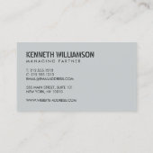 Carte de visite de construction d'ardoise tendue e (Dos)