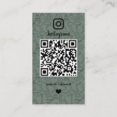 Carte de visite de construction de bâtiments Insta (Dos)