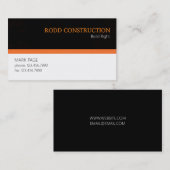 Carte de visite de construction de bâtiments profe (Devant / Derrière)