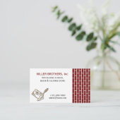 CARTE DE VISITE de construction de briques MASONRY (Debout devant)