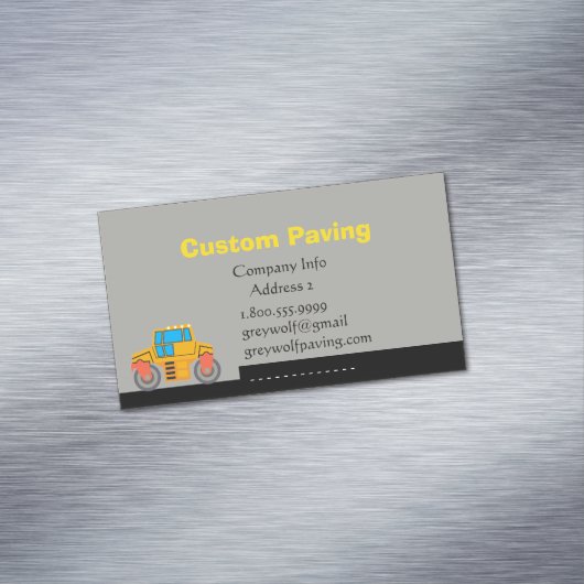 Carte de visite de construction de chemin de pavag (In Situ)