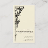 Carte de visite de construction de l'entrepreneur (Devant)