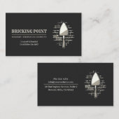 Carte de visite de construction de maçonnerie (Devant / Derrière)