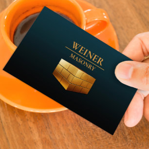 Carte de visite de construction de maçonnerie