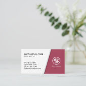 Carte de visite de construction de maçonnerie en b (Debout devant)