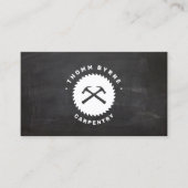 Carte de visite de construction de menuiserie rust (Devant)