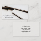 Carte de visite de construction de mur de séchage  (Devant / Derrière)