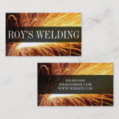 Carte de visite de construction de soudeurs (Devant / Derrière)