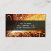 Carte de visite de construction de soudeurs (Dos)