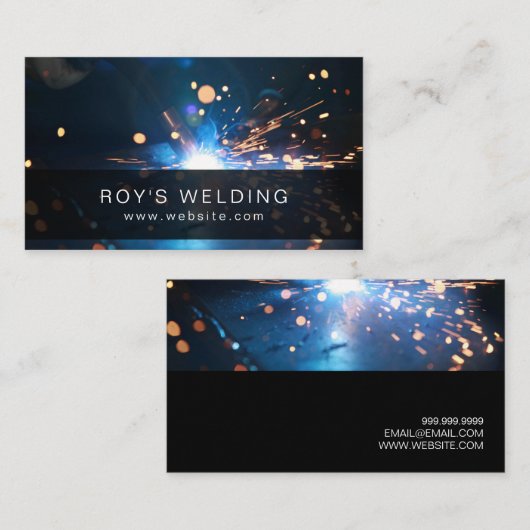 Carte de visite de construction de soudure (Devant / Derrière)