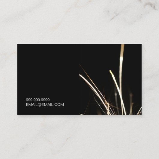 Carte de visite de construction de soudure (Dos)