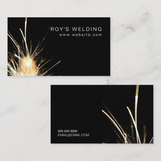 Carte de visite de construction de soudure (Devant / Derrière)