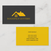 Carte de visite de construction de toitures (Devant / Derrière)