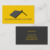 Carte de visite de construction de toitures (Devant / Derrière)