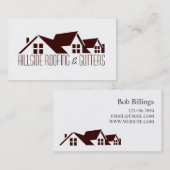 Carte de visite de construction de toitures et de (Devant / Derrière)