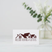 Carte de visite de construction de toitures et de (Debout devant)