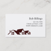 Carte de visite de construction de toitures et de (Dos)