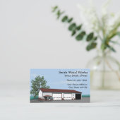 Carte de visite de construction de tôlerie (Debout devant)