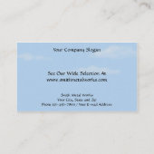 Carte de visite de construction de tôlerie (Dos)