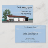 Carte de visite de construction de tôlerie (Devant / Derrière)