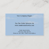 Carte de visite de construction de tôlerie (Dos)