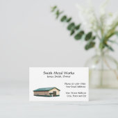 Carte de visite de construction de tôlerie (Debout devant)