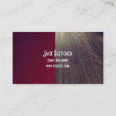 Carte de visite de construction d'installation de  (Dos)