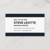 Carte de visite de construction - Downtown Skyline (Dos)