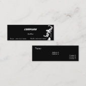 Carte de visite de construction du corps (Devant / Derrière)