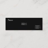 Carte de visite de construction du corps (Dos)