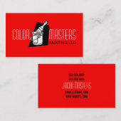 Carte de visite de construction d'un peintre à pei (Devant / Derrière)