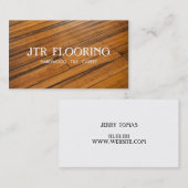 Carte de visite de construction en bois franc (Devant / Derrière)