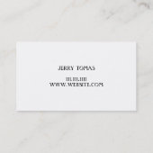 Carte de visite de construction en bois franc (Dos)