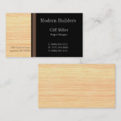 Carte de visite de construction en contreplaqué, B (Devant / Derrière)