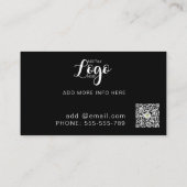 Carte de visite de construction en métal gras : Bu (Dos)