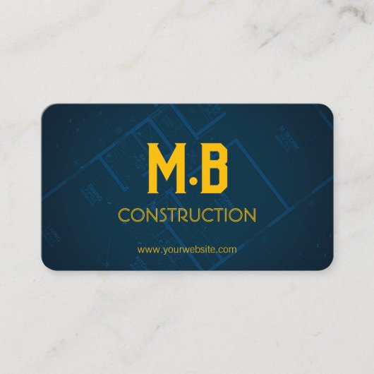 Carte de visite de construction/entrepreneur (Devant)