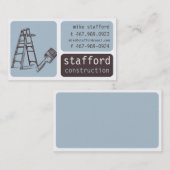 Carte de visite de construction et de peinture (Devant / Derrière)