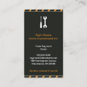 Carte de visite de construction Handyman (Devant)
