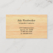 Carte de visite de construction marteau (Dos)