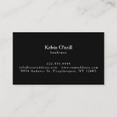 Carte de visite de construction mécanique de Handy (Dos)