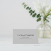 Carte de visite de construction moderne minimalist (Debout devant)