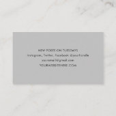 Carte de visite de construction moderne minimalist (Dos)