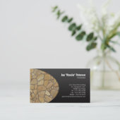 Carte de visite de construction Peachstone Pavé (Debout devant)