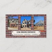 Carte de visite de construction photo en brique ro (Devant)