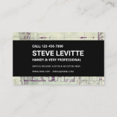 Carte de visite de construction - Plan directeur e (Dos)