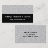 Carte de visite de construction Sheetrock & Drywal (Devant / Derrière)