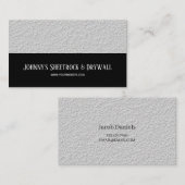 Carte de visite de construction Sheetrock & Drywal (Devant / Derrière)