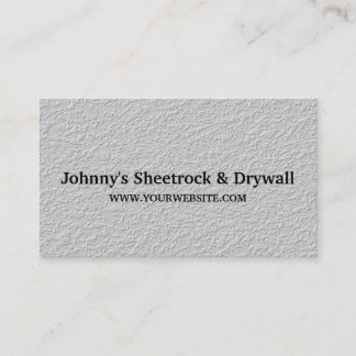 Carte de visite de construction Sheetrock & Drywal
