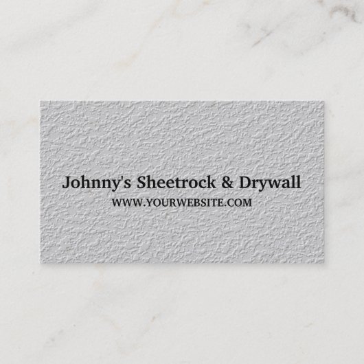 Carte de visite de construction Sheetrock & Drywal (Devant)