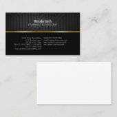 Carte de visite de construction texture foncée (Devant / Derrière)